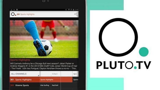 PlutoTV sélectionnée