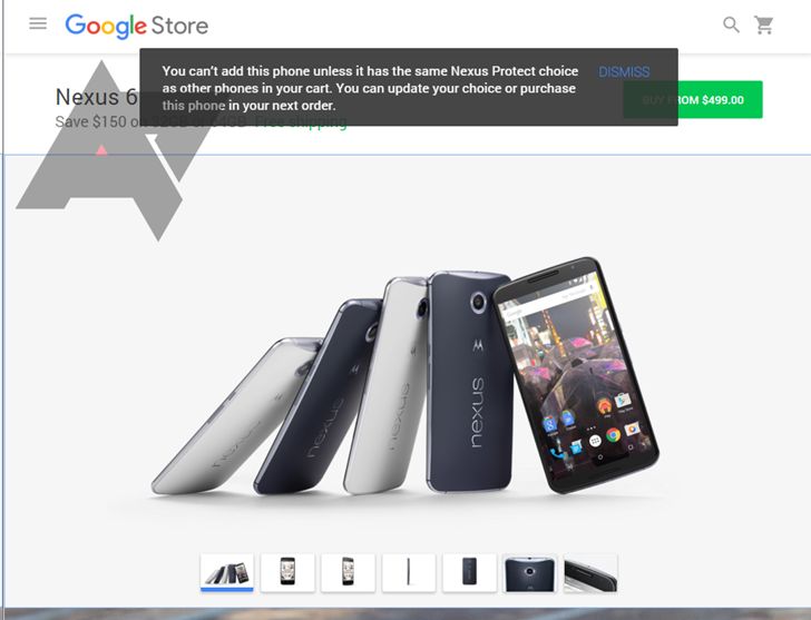 Fotografía - Les références à «Nexus protéger» apparaissent sur Listes de matériel dans le magasin Google