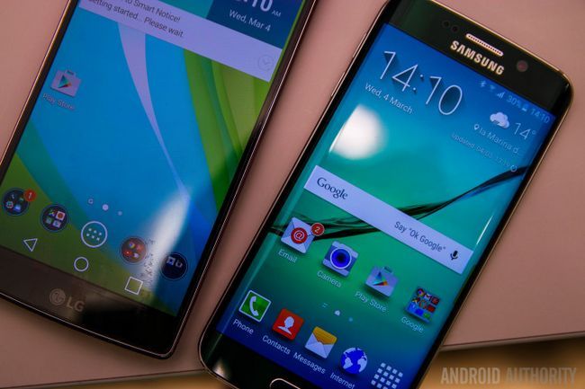 Samsung Galaxy S6 bord VS LG GFlex 2-6