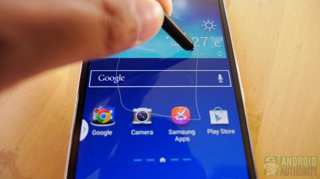 Samsung Galaxy Note 3 jet logiciels noir aa TouchWiz 4