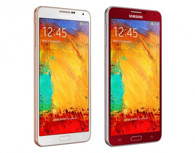 note 3 rose rouge or