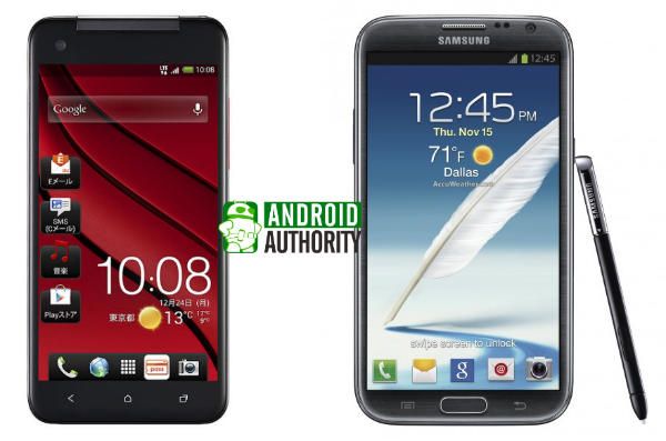 Fotografía - Samsung Galaxy Note 2 vs HTC J Papillon (DLX DNA / DROID)