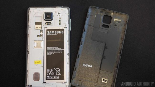Samsung Galaxy Note 4 piles carte sd aa 2