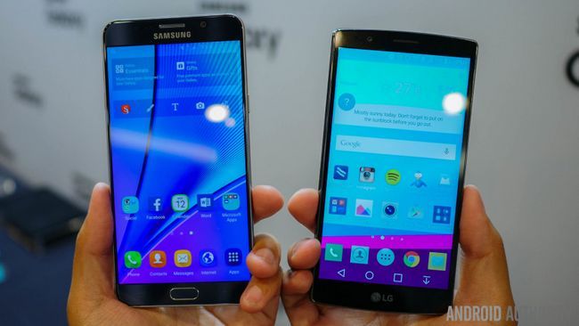 Samsung Galaxy Note 5 vs LG g4 regard rapide aa (1 sur 10)