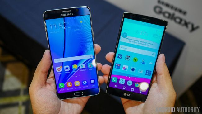 Samsung Galaxy Note 5 vs LG g4 regard rapide aa (8 sur 10)