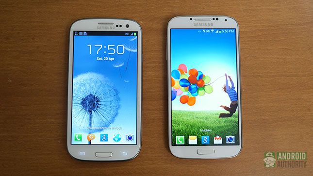 Samsung Galaxy S3 S4 comparer aa