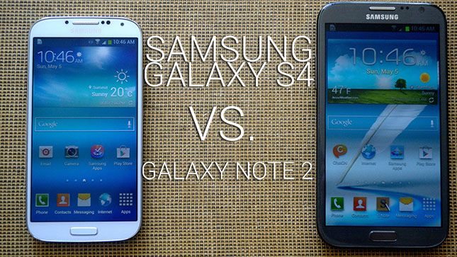 Fotografía - Samsung Galaxy S4 vs Galaxy Note 2