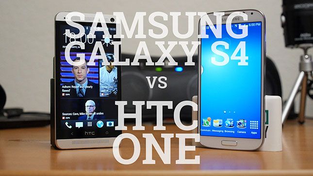 Samsung Galaxy S4 vs HTC One poste aa