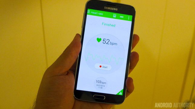 Le rythme cardiaque de la santé Samsung Galaxy S5 de surveiller 5