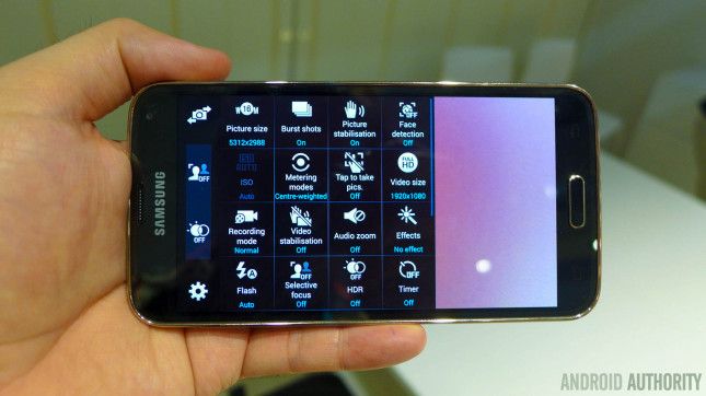 Samsung Galaxy S5 application appareil photo aa 3