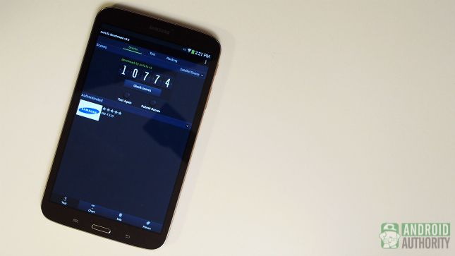 Samsung Galaxy Tab 3 8 aa score AnTuTu de performance