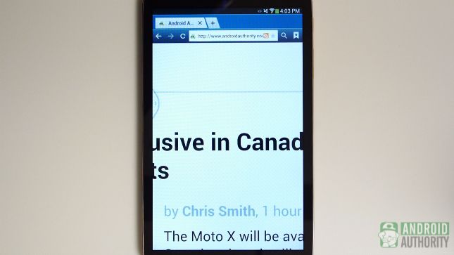 Samsung Galaxy Tab 3 8 aa texte d'affichage