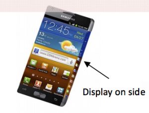 Bord Samsung écrans souples pliées