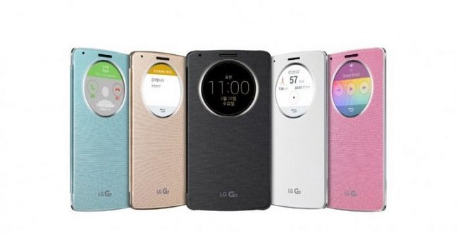 LG-G3-quickcircle Smart Cover presse