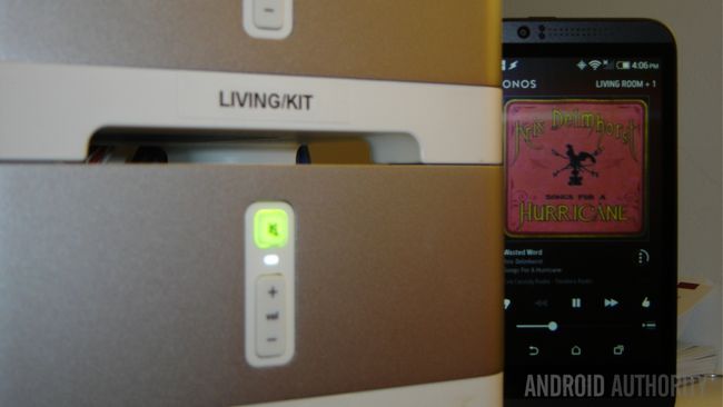 Sonos CONNECT: AMP ZonePlayer 120 coin avant avec App sur HTC