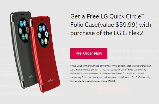 Fotografía - LG G Flex de Sprint 2 est maintenant disponible en pré-commande avec un cas Cercle rapide gratuit