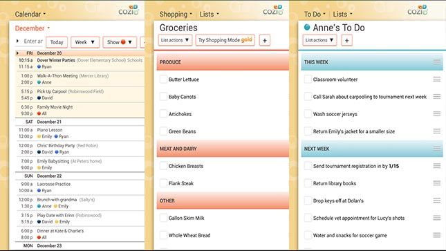 cozi calendrier familial meilleures applications de calendrier pour Android