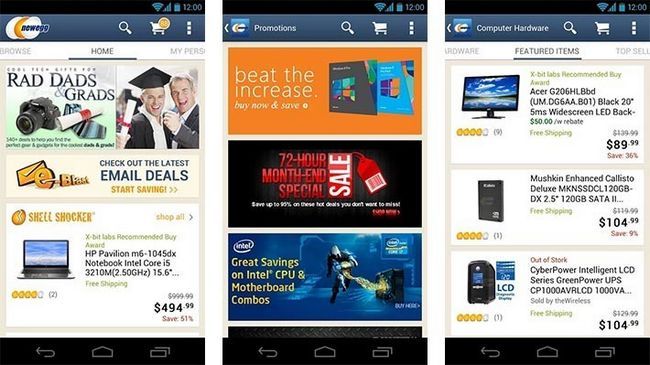 mobiles meilleurs centres applications Android NewEgg