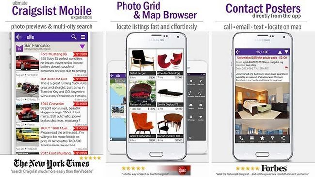 CPRO Craigslist meilleurs centres applications Android