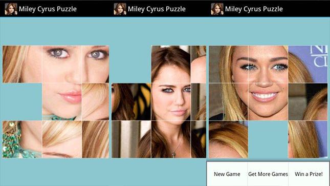 Puzzle Miley Cyrus Game - pires applications Android de 2013
