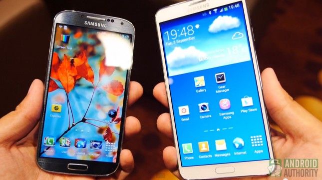 Samsung Galaxy Note 3 vs Samsung Galaxy S4-2 AA
