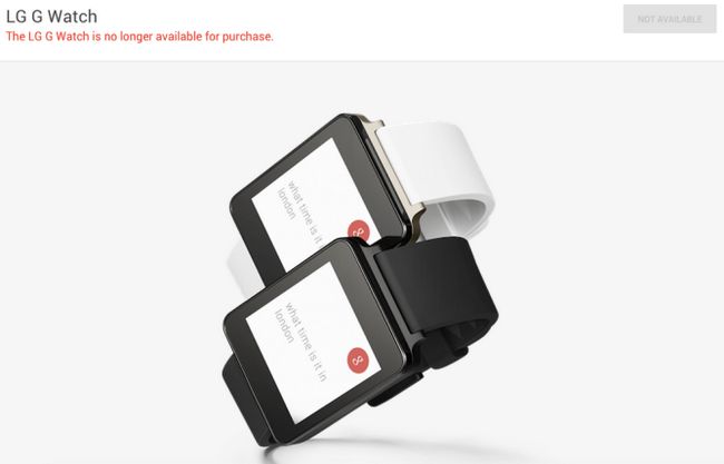 Fotografía - Le Google magasin ne vend plus le LG G Watch, Une de l'usure premiers dispositifs Android