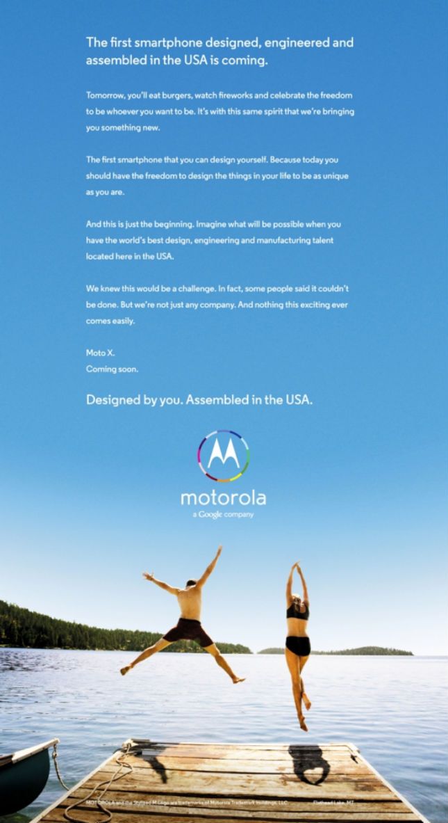 Motorola X Téléphone annonce