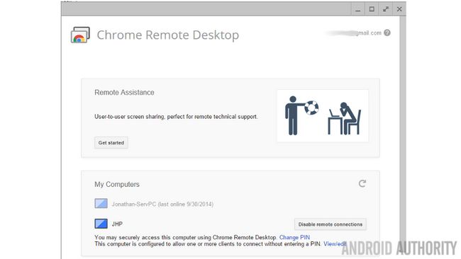 Chrome Remote Desktop de Windows