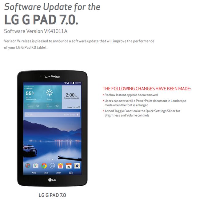 Fotografía - Galaxy S4 Mini de Verizon et LG G Pad 7.0 LTE OTA Obtenez les mises à jour, mais pas de bosses Android