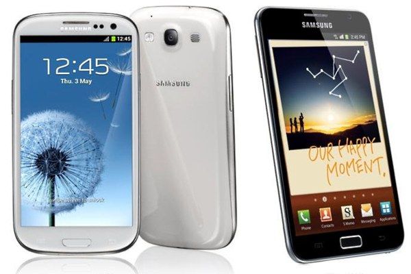 Galaxy S3 vs comparaison Galaxy Note vidéo