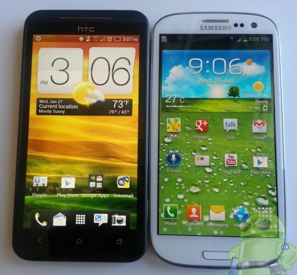Samsung Galaxy S3 vs HTC EVO 4G LTE un