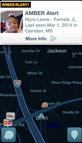 Fotografía - App Navigation Waze commence à afficher les alertes AMBER pour aider à trouver des enfants disparus