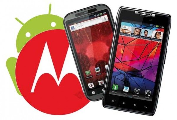 Motorola-logo-avec-Android-logo-et-Motorola Razr-et-Droid Bionic
