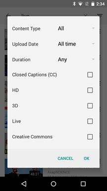 Fotografía - YouTube mis à jour v10.10 Avec option pour rechercher des vidéos 4K [Télécharger] APK